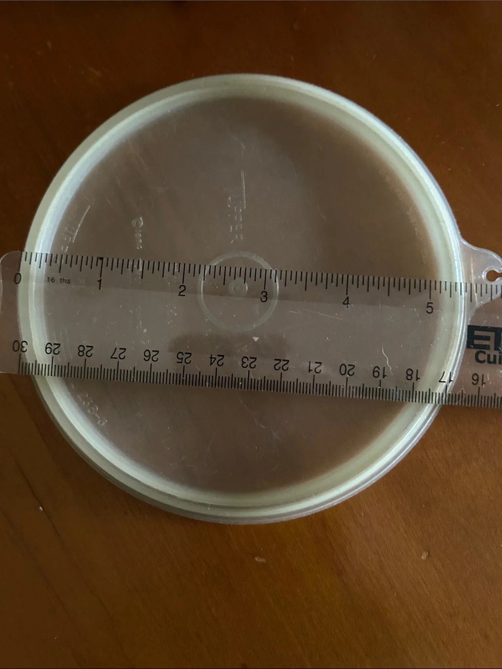 Vintage Tupperware Translucent Round Lid